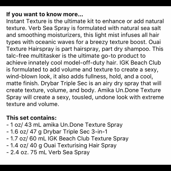 🌿Sephora Favorites Instant Texture Haircare Set - Picture 7 of 7